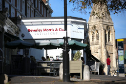 Beverley Morris & Co office in Blackheath in front of church