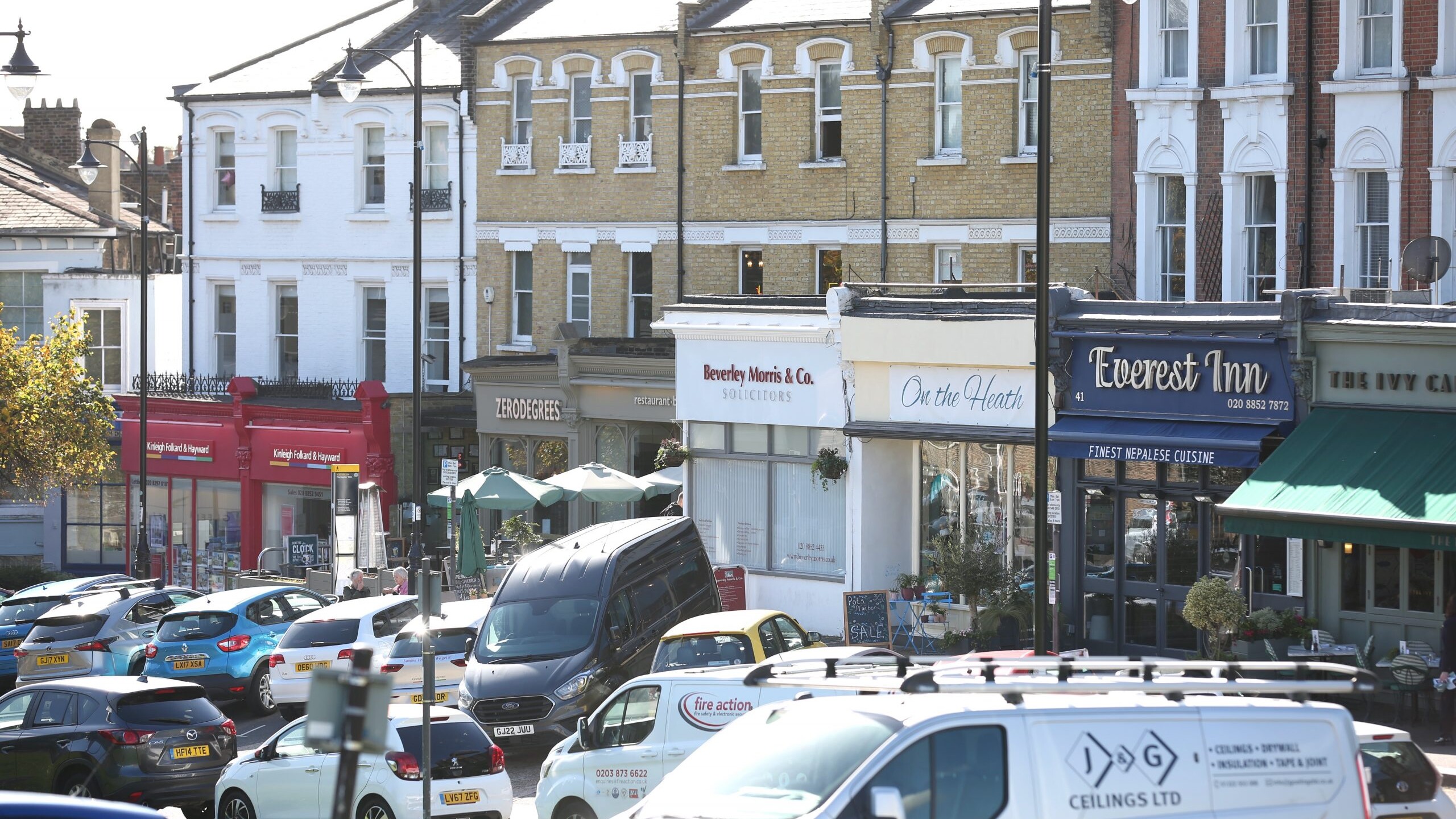 Beverley Morris & Co office in Blackheath next to other shops.